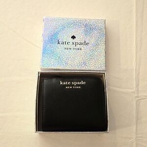 Kate Spade Saffiano leather wallet, black, new with tag